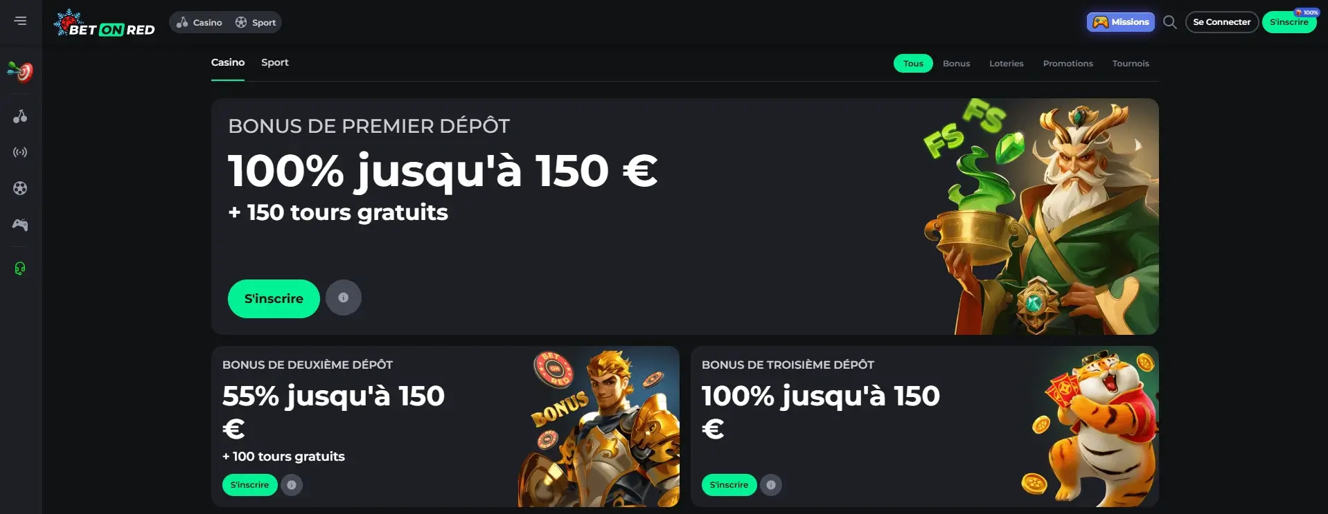 Bonus et promotions pour les joueurs de BetOnRed Casino 