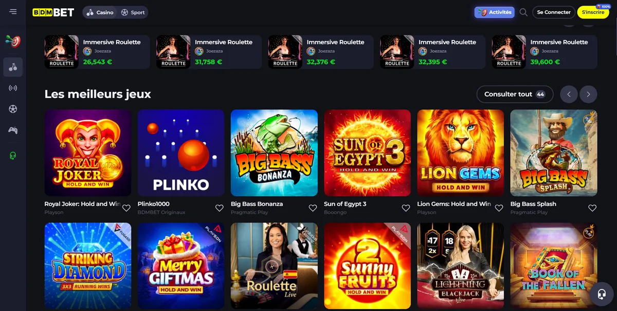 La Version Mobile de BDMbet