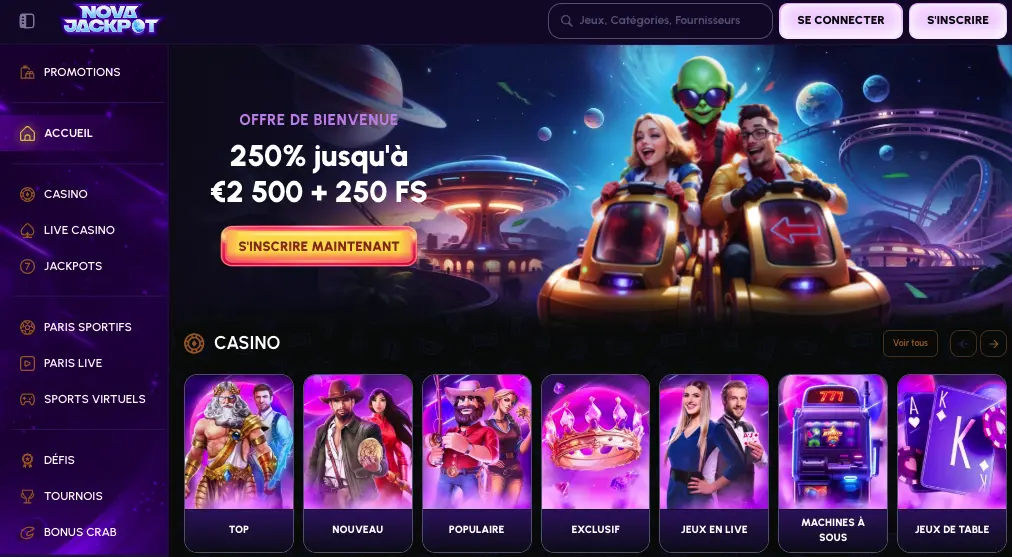 Avis et témoignages de joueurs français sur le casino Novajackpot